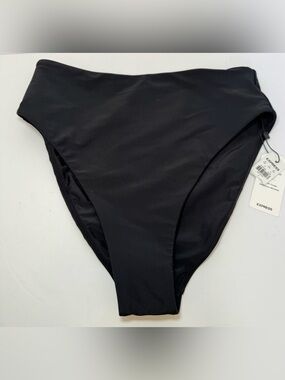 Express High-Waisted Body Contour Swim Bottoms large